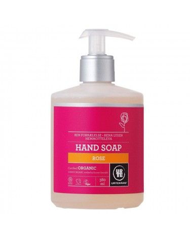 Jabón de manos Líquido de Rosa, 380ml, Urtekram